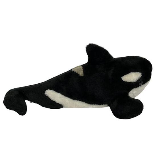 SeaWorld Shamu Orca Killer Whale 16" Plush Stuffed Animal Toy Large Sea World - Picture 3 of 7